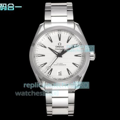 Swiss Copy Omega Seamaster Aqua Terra 150m White Dial Stainless Steel Watch 
